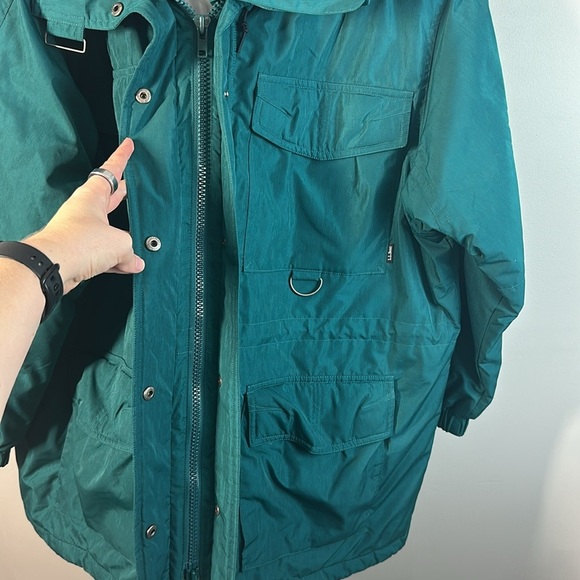 L.L.Bean Vintage Green Primaloft Down Jacket Size XLP - Picture 11 of 16